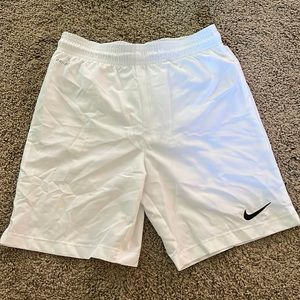 Girl white nike shorts